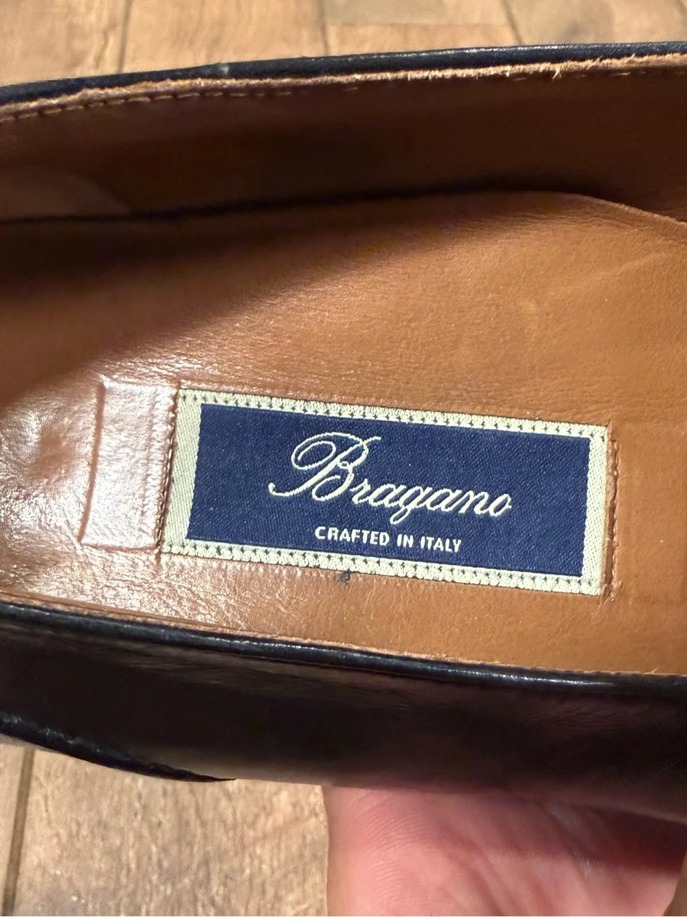 Bragano Men’s Shoes Size 10.5 M Black Leather Kiltie Tassel Loafers Size